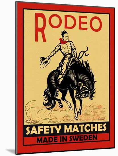 Rodeo Safety Matches-Mark Rogan-Mounted Art Print