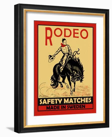 Rodeo Safety Matches-Mark Rogan-Framed Art Print