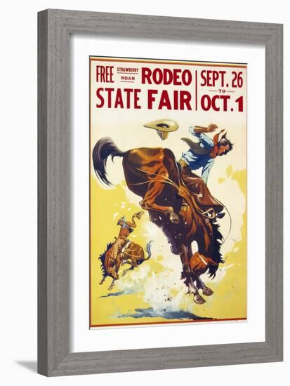 Rodeo State Fair Roan-null-Framed Giclee Print