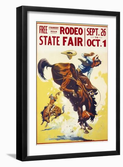 Rodeo State Fair Roan-null-Framed Giclee Print