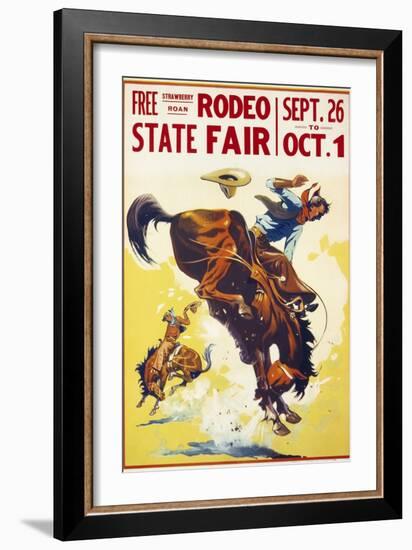 Rodeo State Fair Roan-null-Framed Giclee Print