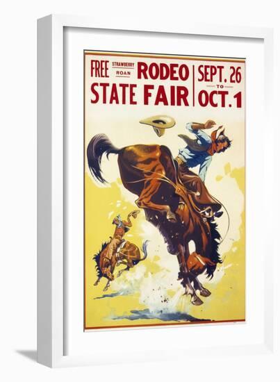 Rodeo State Fair Roan-null-Framed Giclee Print