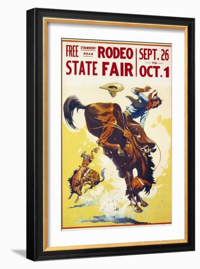 Rodeo State Fair Roan-null-Framed Giclee Print
