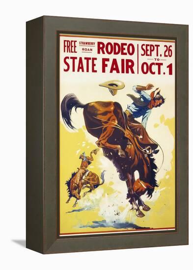 Rodeo State Fair Roan-null-Framed Premier Image Canvas