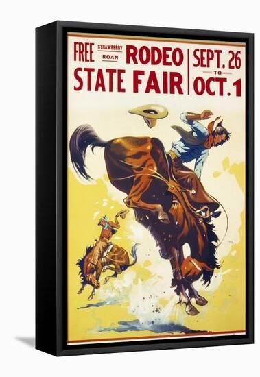 Rodeo State Fair Roan-null-Framed Premier Image Canvas