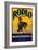 Rodeo Vegetable Label - Salinas, CA-Lantern Press-Framed Art Print