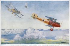 German "Albatros" is Pursued by Two British Aircraft-Roderic Hill-Art Print