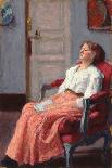 A Quiet Read, C. 1912 (Oil on Board)-Roderic O'Conor-Framed Giclee Print