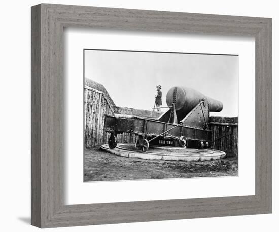 Rodman Gun, Civil War-Mathew Brady-Framed Photographic Print