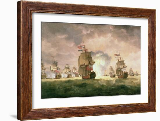 Rodney's Victory Off Cape St. Vincent-Thomas Luny-Framed Giclee Print