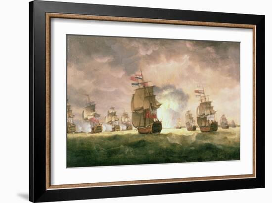 Rodney's Victory Off Cape St. Vincent-Thomas Luny-Framed Giclee Print