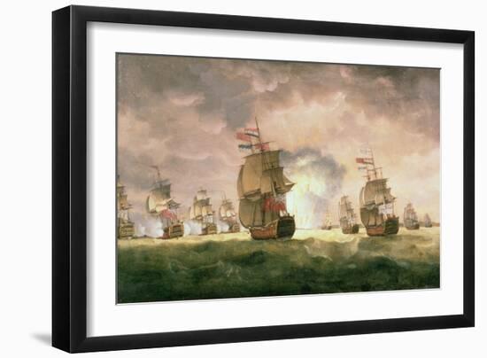 Rodney's Victory Off Cape St. Vincent-Thomas Luny-Framed Giclee Print