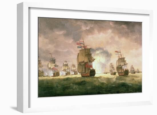 Rodney's Victory Off Cape St. Vincent-Thomas Luny-Framed Giclee Print