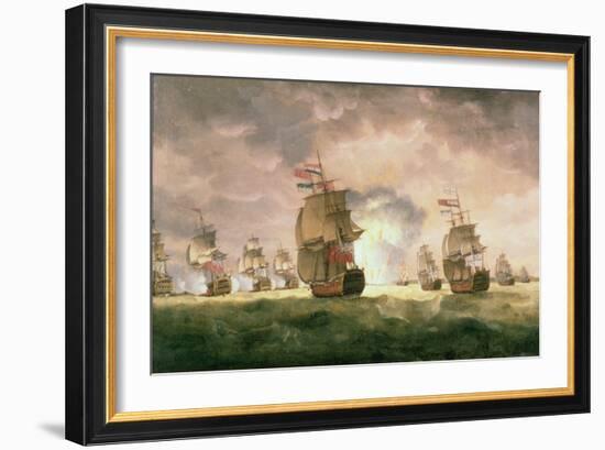 Rodney's Victory Off Cape St. Vincent-Thomas Luny-Framed Giclee Print