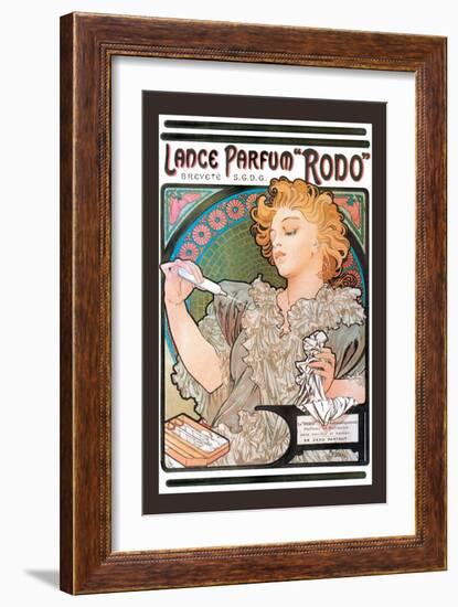 Rodo Perfume,Fragrance-Alphonse Mucha-Framed Art Print