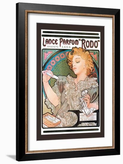 Rodo Perfume,Fragrance-Alphonse Mucha-Framed Art Print