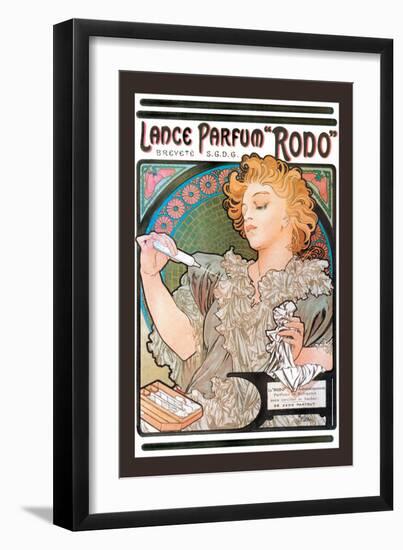 Rodo Perfume,Fragrance-Alphonse Mucha-Framed Art Print