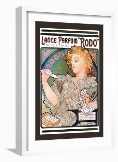 Rodo Perfume,Fragrance-Alphonse Mucha-Framed Art Print