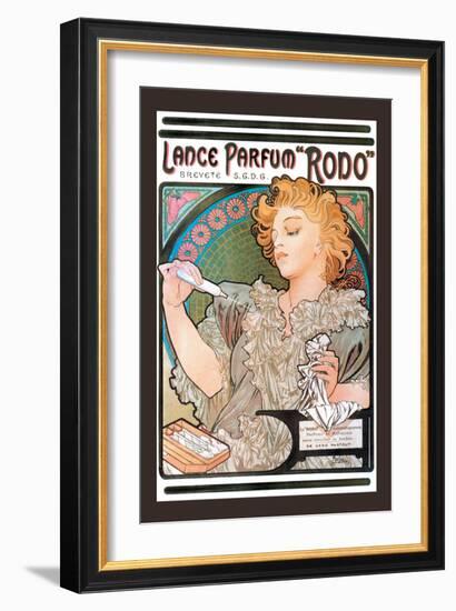 Rodo Perfume,Fragrance-Alphonse Mucha-Framed Art Print