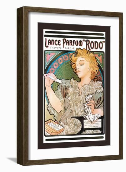 Rodo Perfume,Fragrance-Alphonse Mucha-Framed Art Print