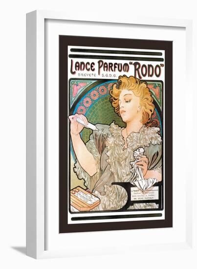 Rodo Perfume,Fragrance-Alphonse Mucha-Framed Art Print