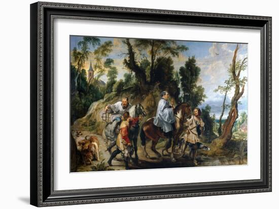 Rodolphe Ier Du Saint Empire (Ou Rodolphe IV De Habsbourg) (1218-1291) - Rudolph of Habsburg and Th-Jan Wildens-Framed Giclee Print