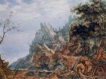 St Jerome in a Rocky Landscape, C1596-1639-Roelandt Savery-Giclee Print