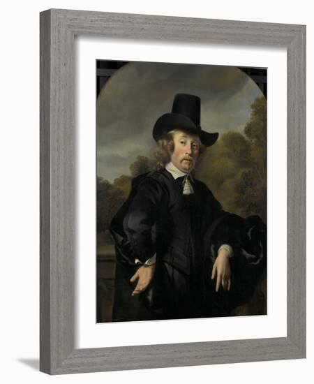 Roelof Meulenaer Amsterdam Mercantile Courier or Postmaster on the Antwerp Route-Ferdinand Bol-Framed Art Print