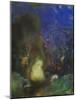Roger and Angelica, C.1910 (Pastel on Paper)-Odilon Redon-Mounted Giclee Print