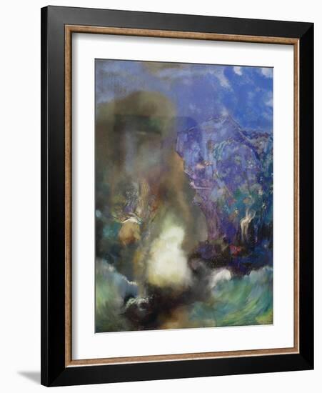 Roger and Angelica, ca. 1910-Odilon Redon-Framed Giclee Print