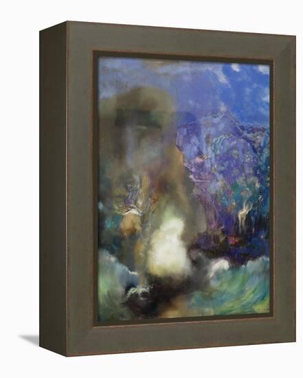 Roger and Angelica, ca. 1910-Odilon Redon-Framed Premier Image Canvas