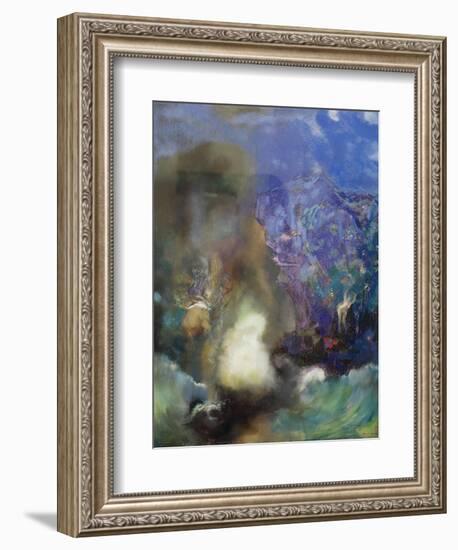 Roger and Angelica, ca. 1910-Odilon Redon-Framed Giclee Print