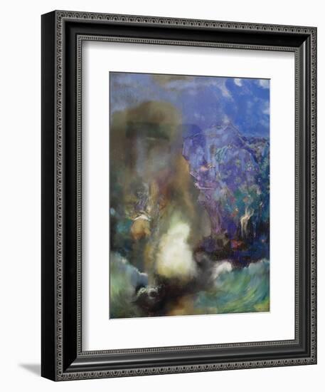 Roger and Angelica, ca. 1910-Odilon Redon-Framed Giclee Print