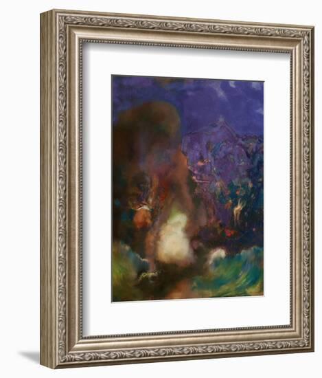 Roger and Angelica-Odilon Redon-Framed Art Print