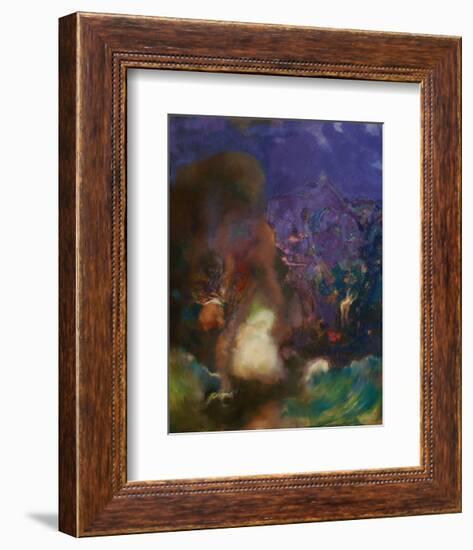 Roger and Angelica-Odilon Redon-Framed Art Print