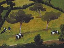 Cows in a Field; Vaches Dans Un Pre-Roger De La Fresnaye-Giclee Print