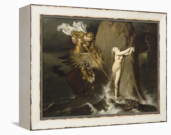 Roger délivrant Angélique-Jean-Auguste-Dominique Ingres-Framed Premier Image Canvas