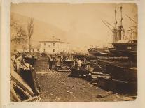 The Photographer's Van with Marcus Sparling in the Crimea, 1855-Roger Fenton-Framed Giclee Print