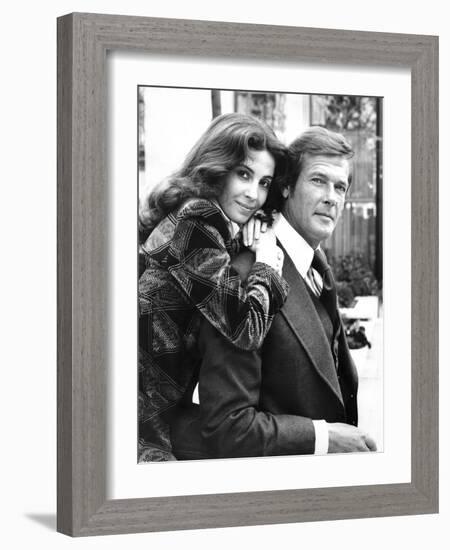 Roger Moore and Barbara Parkin-Associated Newspapers-Framed Photo