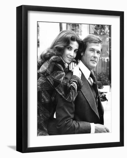 Roger Moore and Barbara Parkin-Associated Newspapers-Framed Photo