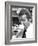 Roger Moore Drinking Coffee-Associated Newspapers-Framed Photo