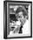 Roger Moore Drinking Coffee-Associated Newspapers-Framed Photo