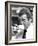 Roger Moore Drinking Coffee-Associated Newspapers-Framed Photo