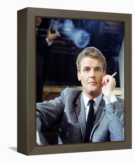 Roger Moore, The Saint (1962)-null-Framed Stretched Canvas