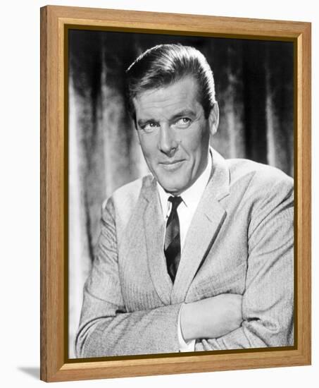 Roger Moore - The Saint-null-Framed Stretched Canvas