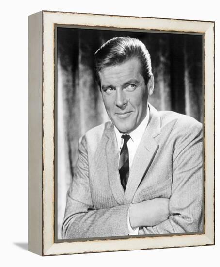 Roger Moore - The Saint-null-Framed Stretched Canvas