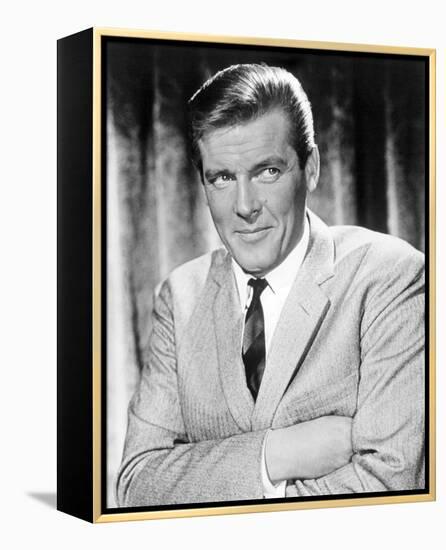 Roger Moore - The Saint-null-Framed Stretched Canvas