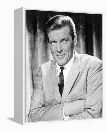 Roger Moore - The Saint-null-Framed Stretched Canvas