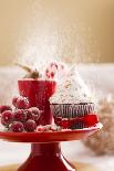 A Christmas Cupcakes in an Icing Sugar Snowstorm-Rogério Voltan-Photographic Print