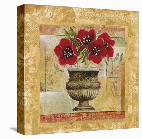 Rojo Botanical V-Carney-Framed Stretched Canvas